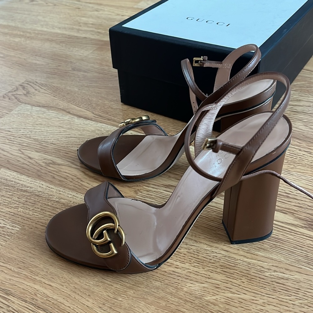 Gucci Block Heels brown 39